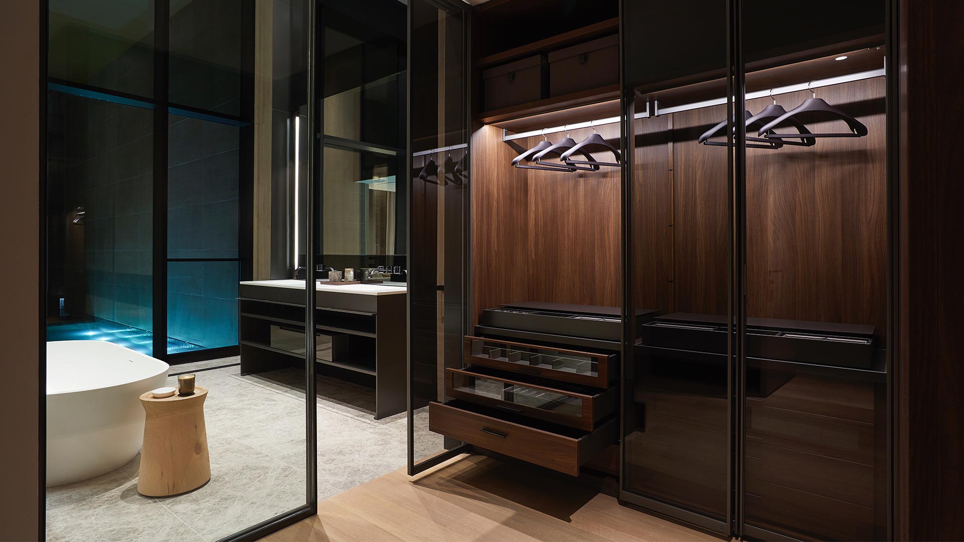 SCDA custom-designed walk-in closets