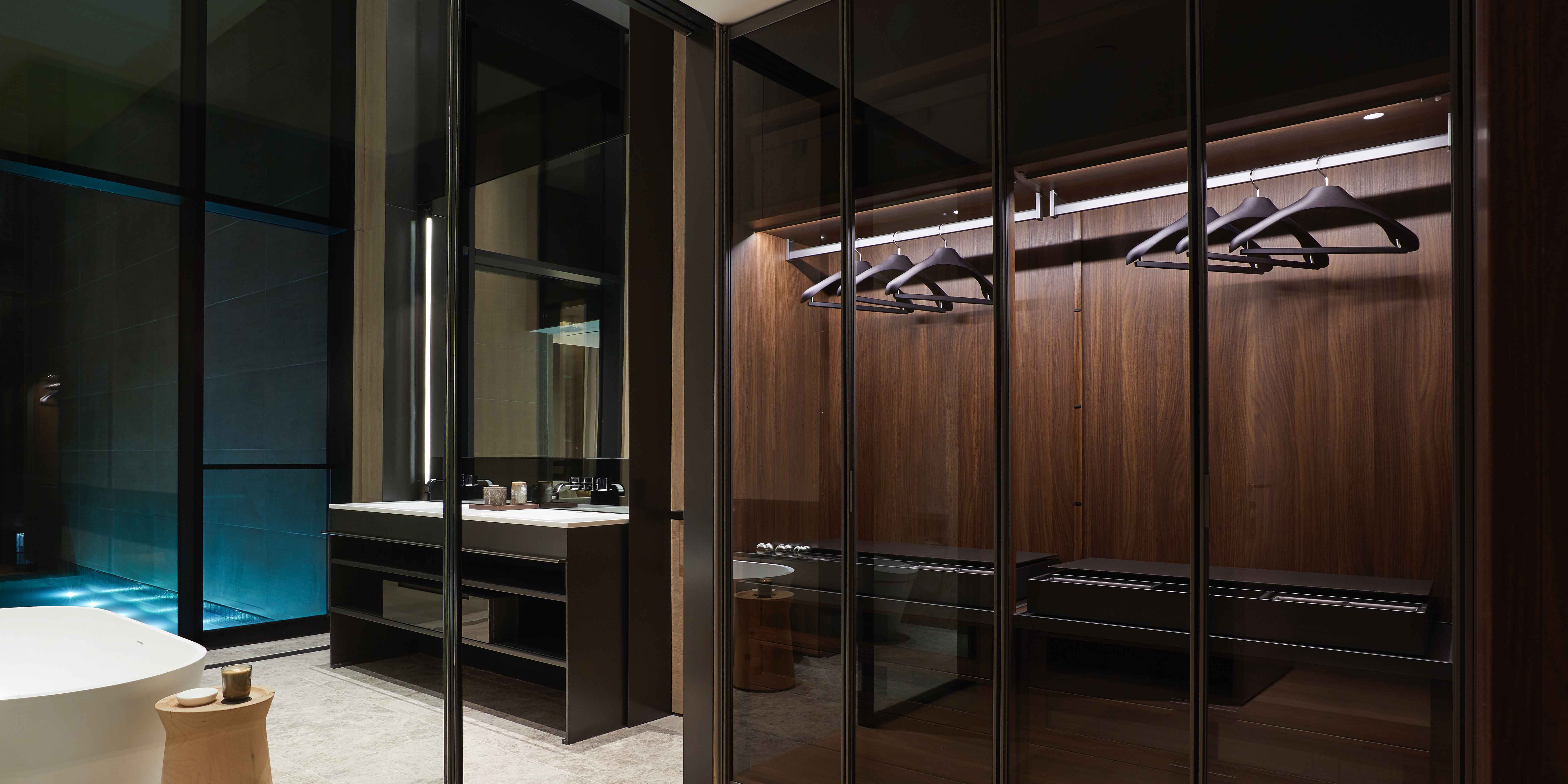 Soori High Line Pool Residence - Master bath